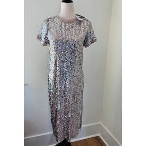 NWT Corey Lynn Calter Anthropologie Sequin Maxi Dress Size S